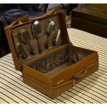 A pigskin travelling-case,