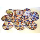 Ten pieces of Japanese Imari,