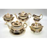 Zachariah Boyle - teapot, cover and stand and matching sugar box and cover,