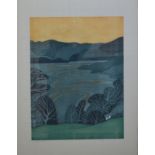 After John Brunsdon (1933-2014) - 'Windermere', aquatint in colours,