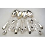 Four silver OEP tablespoons, Harrison Brothers & Howson, Sheffield 1951,