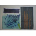 Heidi Konig (b 1964) - 'Before and After', monoprint in colours, signed lower right,