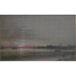 Albert Goodwin (1845-1932) - 'Bosham', watercolour, signed lower right,