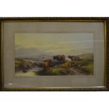 Tom Rowden (1842-1926) - A pair - On the Tavey, Dartmoor, and Departing Day, Dartmoor, watercolour,