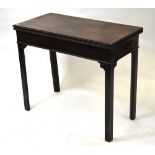 An 18th century mahogany tea table,