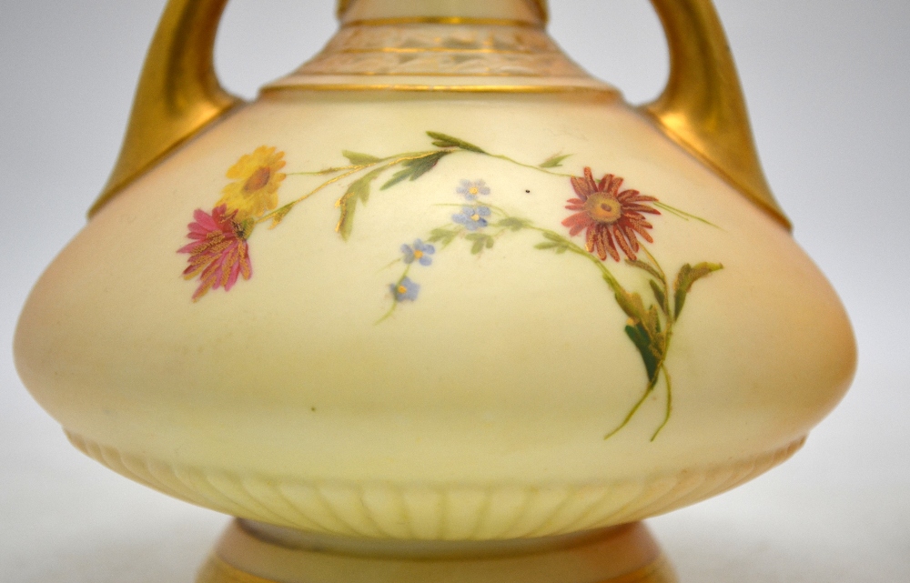 A pair of Royal Worcester blush ground t - Image 6 of 7