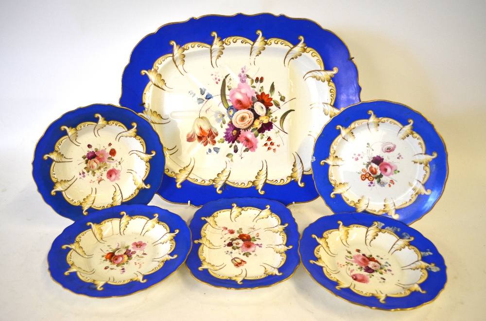 A Victorian Alcock part dinner service, - Image 2 of 7