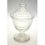 A 19th century cut glass bonboniere and