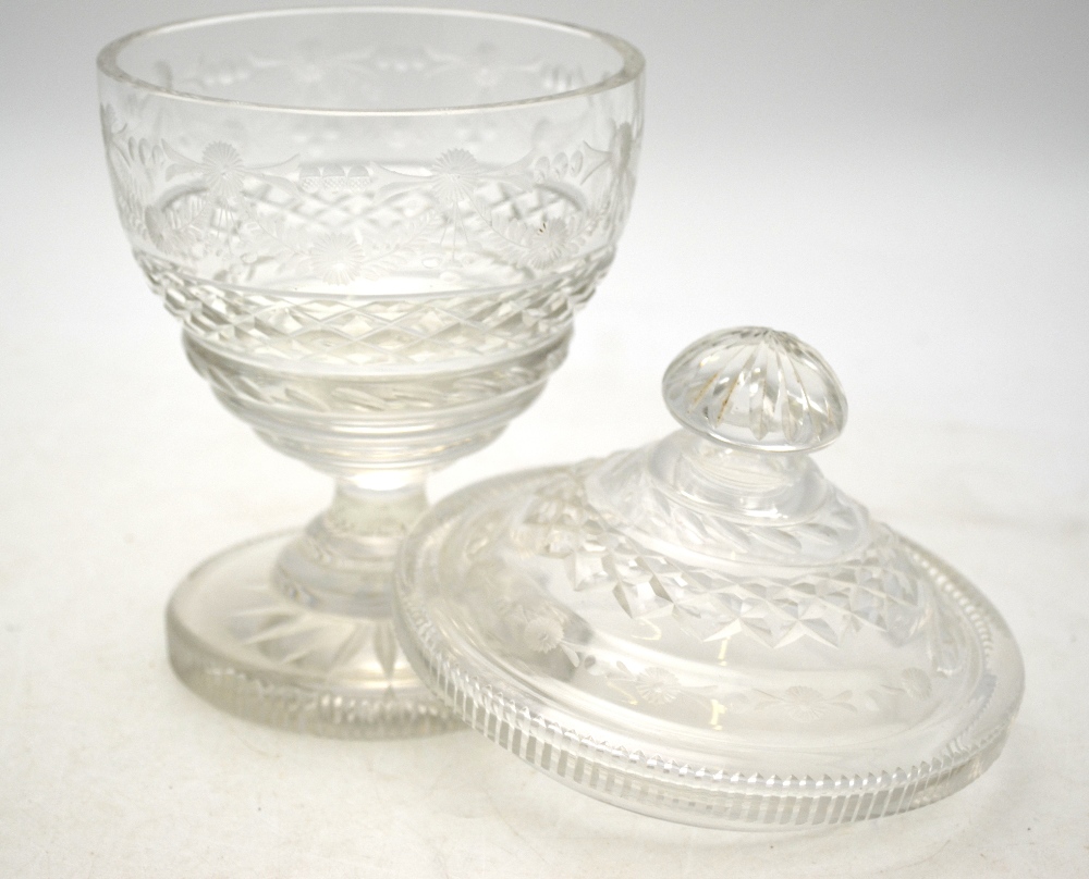 A 19th century cut glass bonboniere and - Image 4 of 7