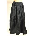 A 1970s wool-worked skirt in floral patt