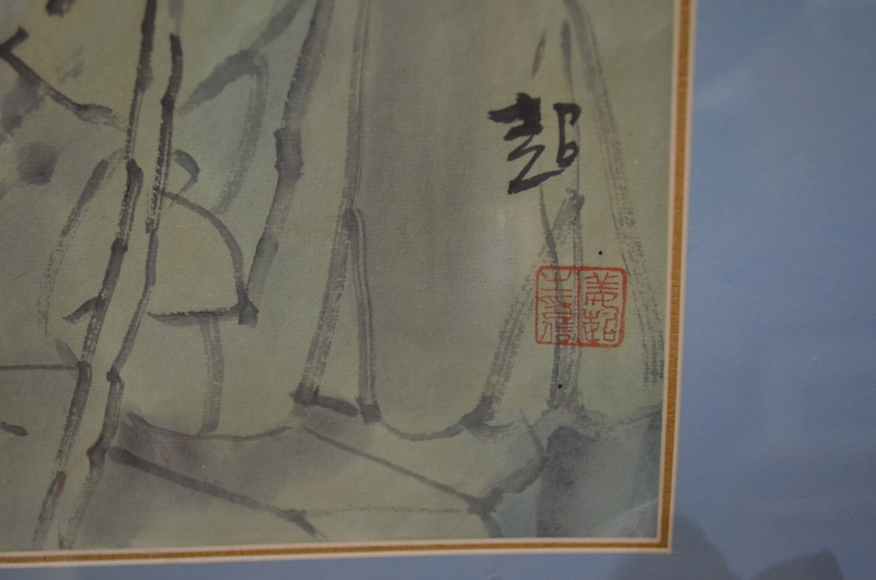 Chinese school - Seated female nude, wat - Image 4 of 4