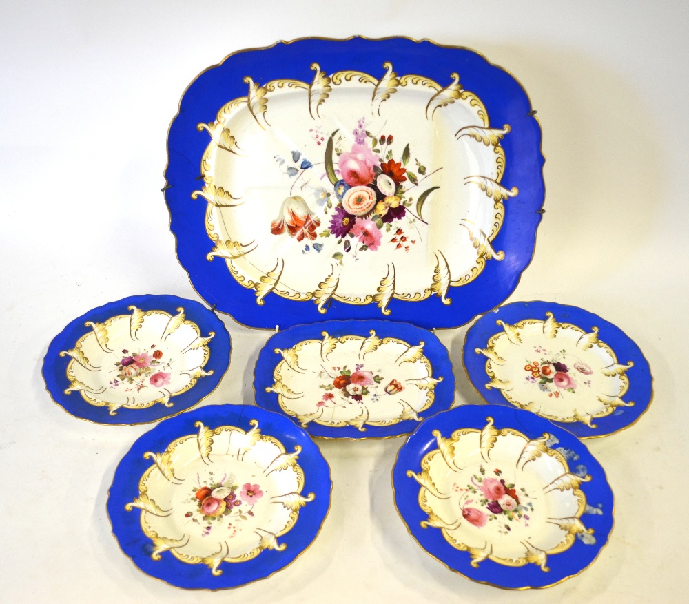 A Victorian Alcock part dinner service,