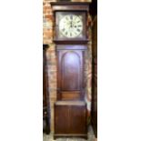 Walker of Lancaster, a 19th century oak longcase clock,