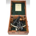 A boxed Husun (Henry Hughes & Son Ltd) sextant