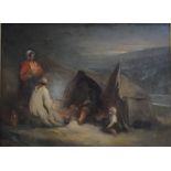 James Godsell Middleton (fl 1826-72) - 'Native Industry', oil on panel, 40 x 54 cm,