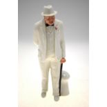 A Royal Doulton figure of Sir Winston Churchill, HN 3057, modelled by Adrian Hughes, 27 cm h.