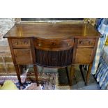 A 19th century mahogany bowfront sideboard,