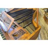 A Victorian burr walnut cased grand piano by Cramer, London,