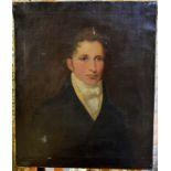 English school - Portrait of a Victorian gentleman, oil on canvas,