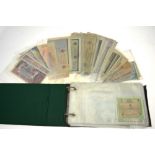 WW2 bank notes and vouchers: British Armed Forces Army Council £5 and three £1 vouchers,