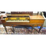 An early 19th century square piano by Muzio Clementi & Co, Cheapside London,