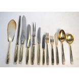 An extensive set of Elkington Plate 'Rochester' flatware and cutlery (94 pieces)