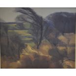 James Fry - 'Purbeck landscape', oil on canvas, signed with initials lower right, 44 x 54 cm,