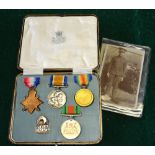 A WWI trio 1914/15 Star; British War Medal; Victory Medal to R/8117 Rfn. A.E.