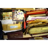 A quantity of postage stamps - mostly loose and some in albums, to/w a number of unused albums,