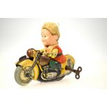 A Schuco Mirako Peter 1013 clockwork motorbicycle (unboxed and played with) Condition