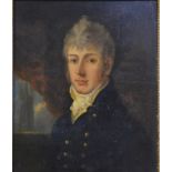 English school - Portrait of a Regency gentleman, oil on panel,
