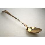 A George III silver OEP stuffing spoon, Peter & Ann Bateman,