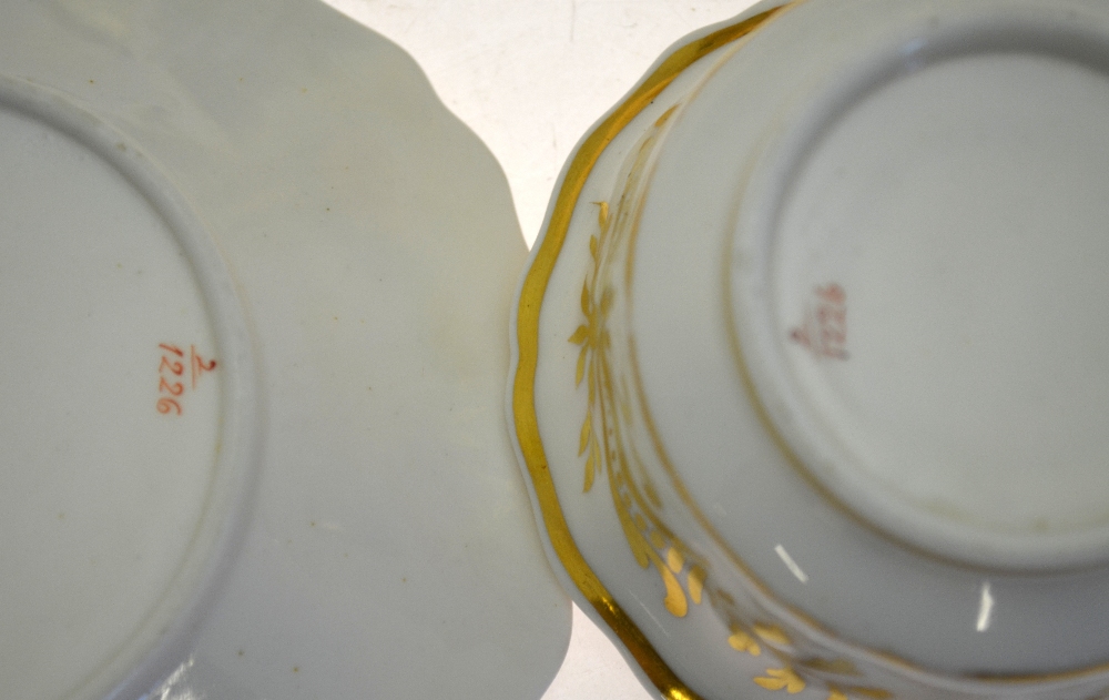 Ridgway Victorian Old English tea wares, mazarine blue and gilt with floral panels, - Image 5 of 5