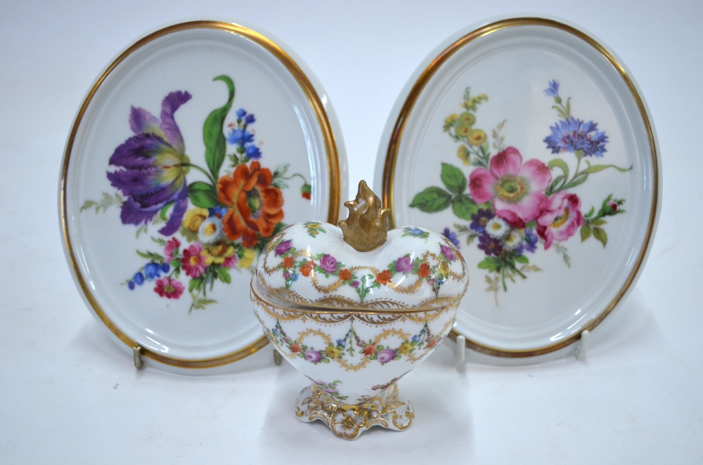 A quantity of Dresden and other ceramics including: a Crown Staffordshire, - Image 10 of 10