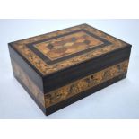 A Victorian Tunbridge ware rectangular box by T Barton (later Nye),