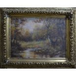 Ferenczy Karoly - Hungarian autumnal wood landscape, oil on canvas, signed lower right,