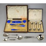 A cased set of six silver seal-top coffee spoons, Mappin & Webb, Sheffield 1924,