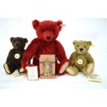 Four Steiff mohair teddy bears - British Collector's teddy bear 1998, limited edition 2016/3000,