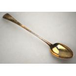 A George III silver OEP stuffing spoon, Peter & Ann Bateman,