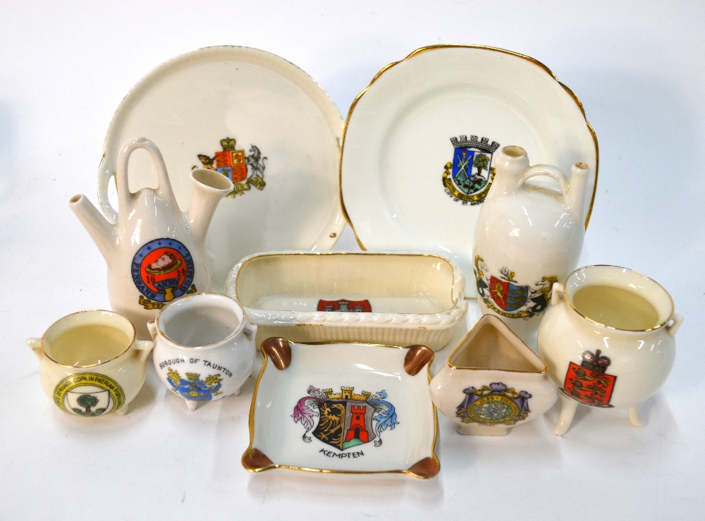 A collection of approximately 62 crested wares, including designs by W.H. - Image 4 of 13