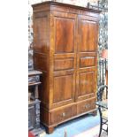 A Victorian style mahogany cupboard,