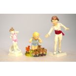 Three Royal Worcester figures,