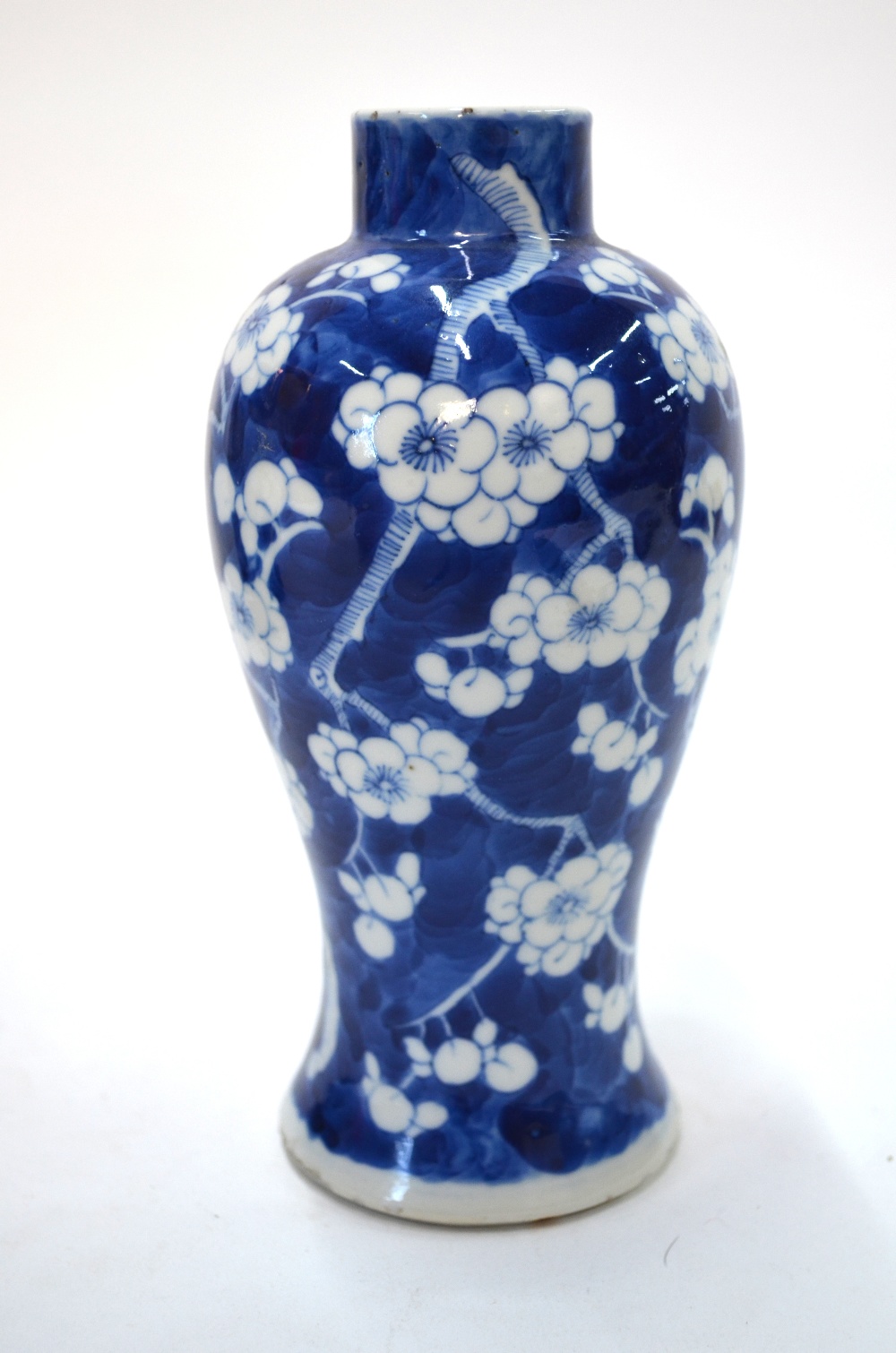 Three blue and white Chinese vases, all with Kangxi four-character marks, - Image 7 of 8