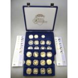 A set of twenty three Royal Mint 1997 Golden Wedding Anniversary silver proof commemorative coins