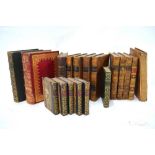 A selection of 19th century leather-bound volumes in Goldsmith, Oliver Works,