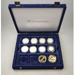 Eleven silver proof Royal Commemorative Crowns to/w ten Commonwealth currency commemorative proof