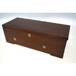 A 19th century Swiss mahogany cylinder musical box by Nicole Freres of Geneva, serial no 39049,