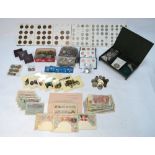 A quantity of coins, including Victorian silver,