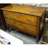 An 18th/19th century Italian fruitwood commode,
