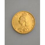 A Victorian 1893 gold sovereign